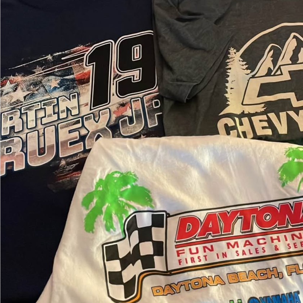 Daytona Graphic TShirt  Black And White